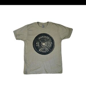 Gymish Lifestyle Squat Bench Deadlift Repeat T-Shirt Military Green Mens Med New